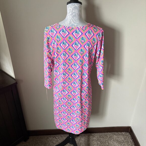 Lulu-B Womens Athletic Dress Long Sleeve Colorful Pink UPF 50+ Large NWT - Picture 5 of 7